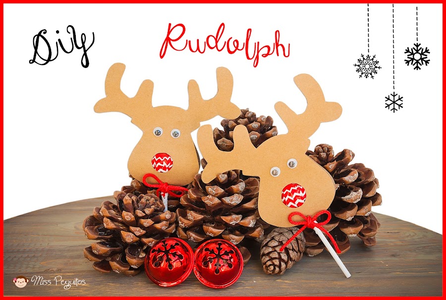 diy christmas rudolph navidad manualidades lollipop