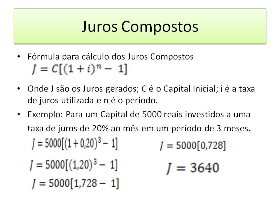 Zel Florizel Juros Compostos Exercícios de