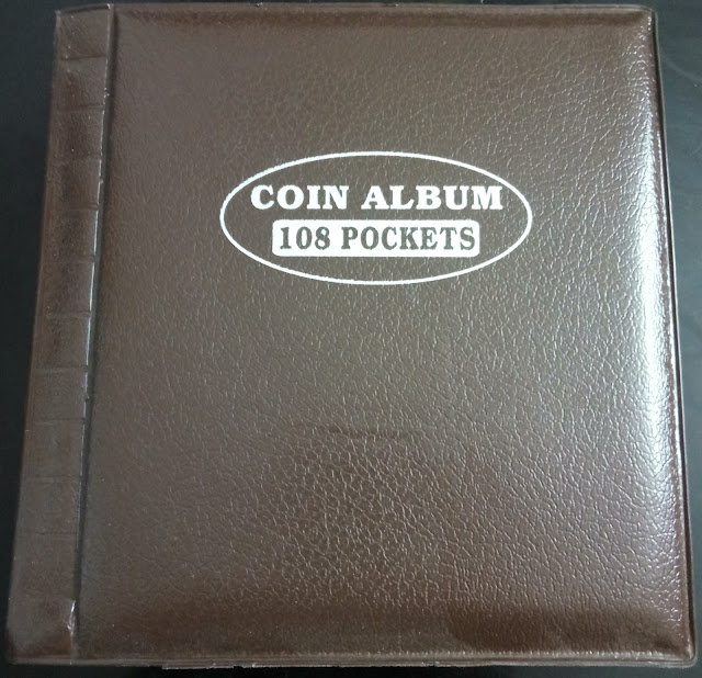108 Holder Capacity Coin Album Dark Brown
