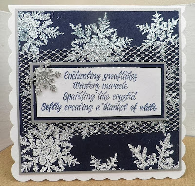 winters miracle verse stamp - snowflakes stamps
