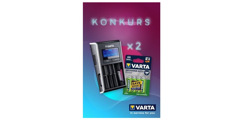 Wygraj ładowarkę LCD Dual Tech Charger oraz komplet 4 akumulatorków Recharge Accu Power AA Konkurs