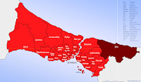 Şile ilçesinin nerede olduğunu gösteren harita