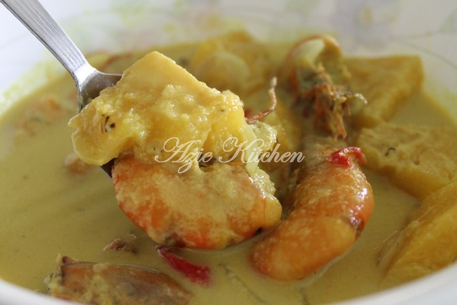 Masak Lemak Udang Dengan Nenas