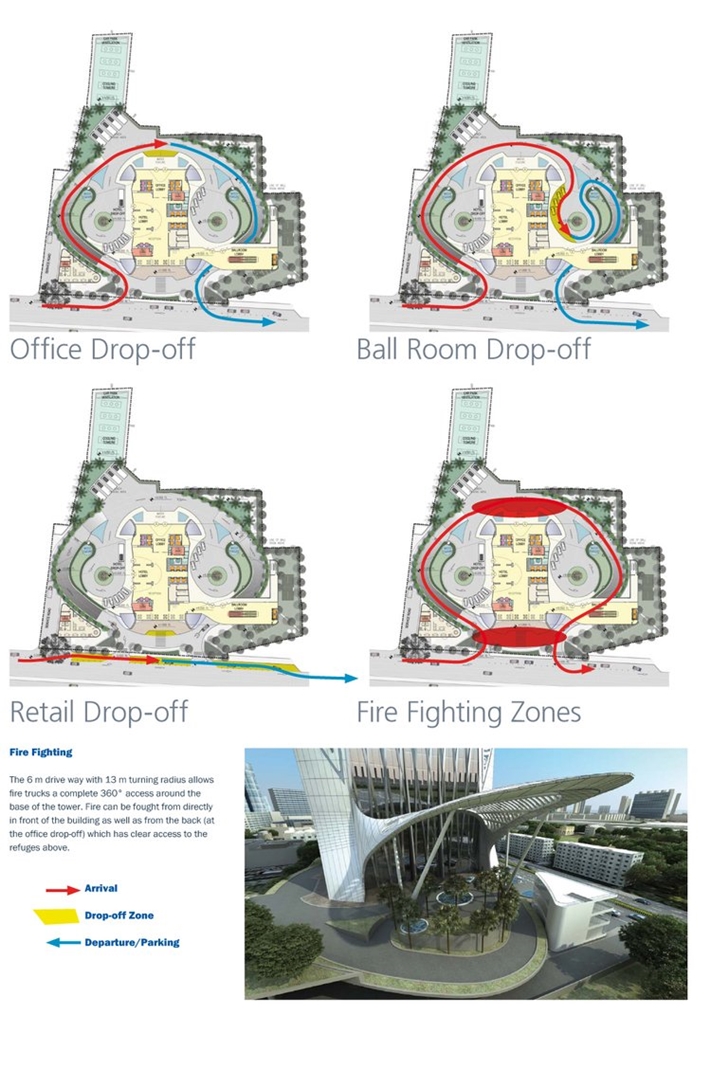 Traffic plans infor on Namaste Tower, New Unique Skyscraper In Mumbai