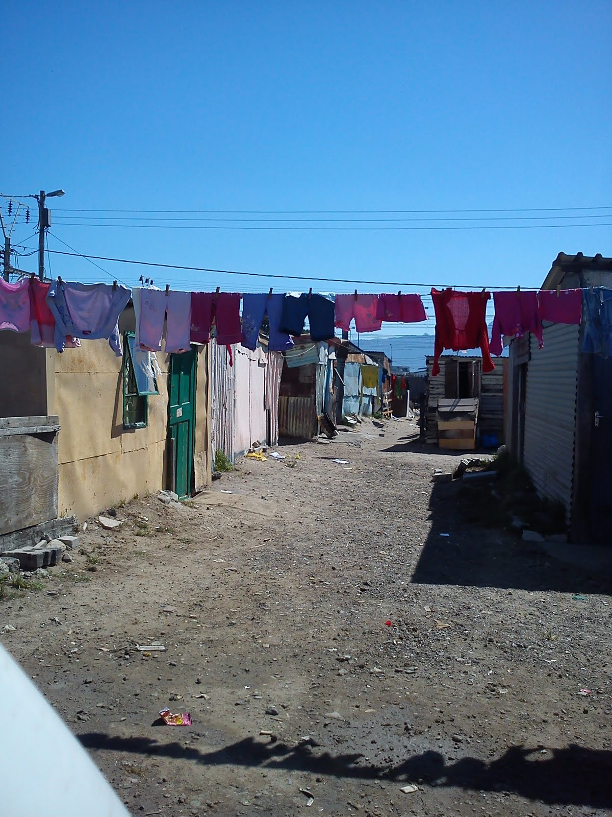 Think and grow rich with me Shacks in Gugulethu, Cape Town