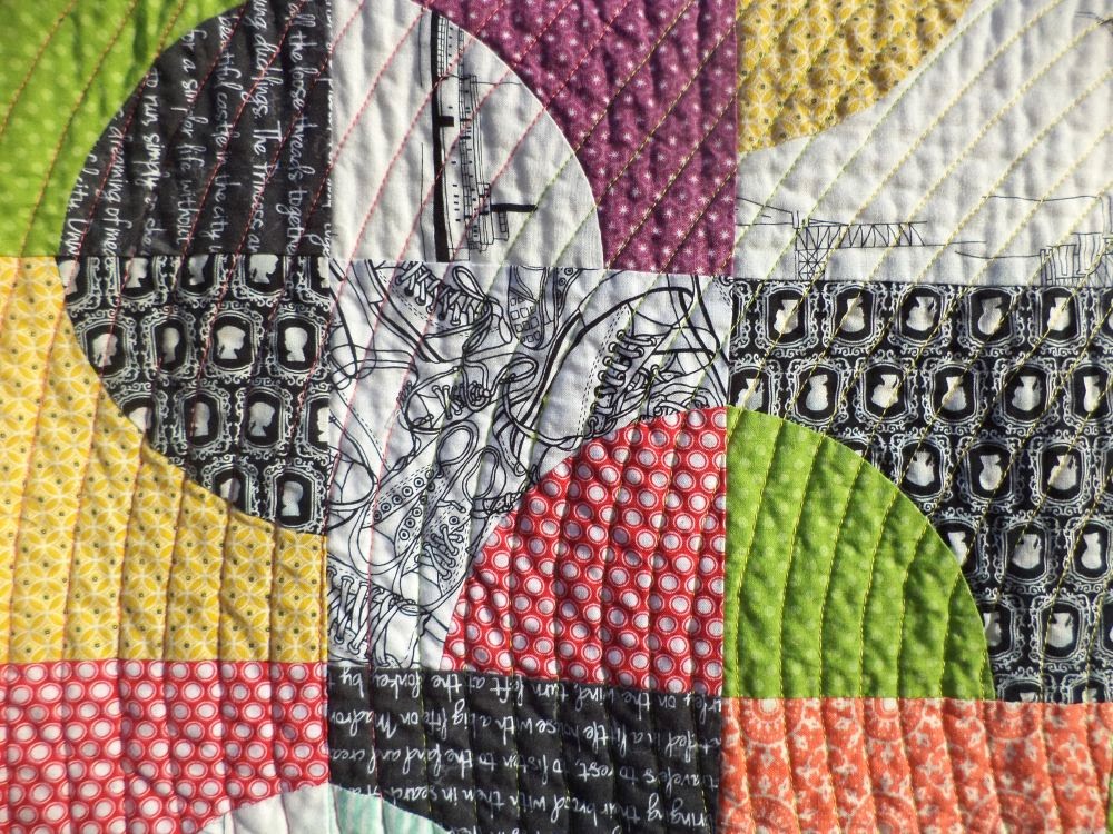 Kat & Cat Quilts "Drunken Circles" do. Good Stitches quilt is done!!