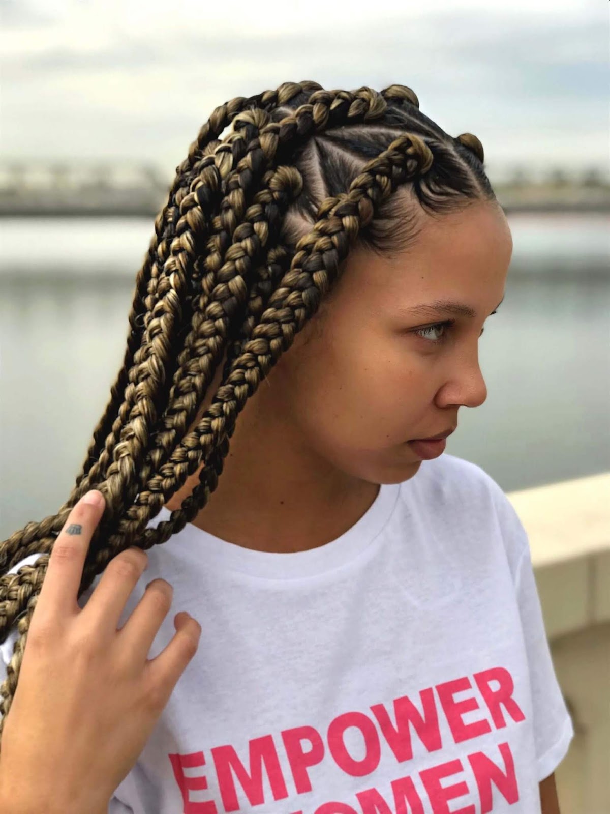 37 Unique Triangle Box Braids Hairstyles 2019 Funky For