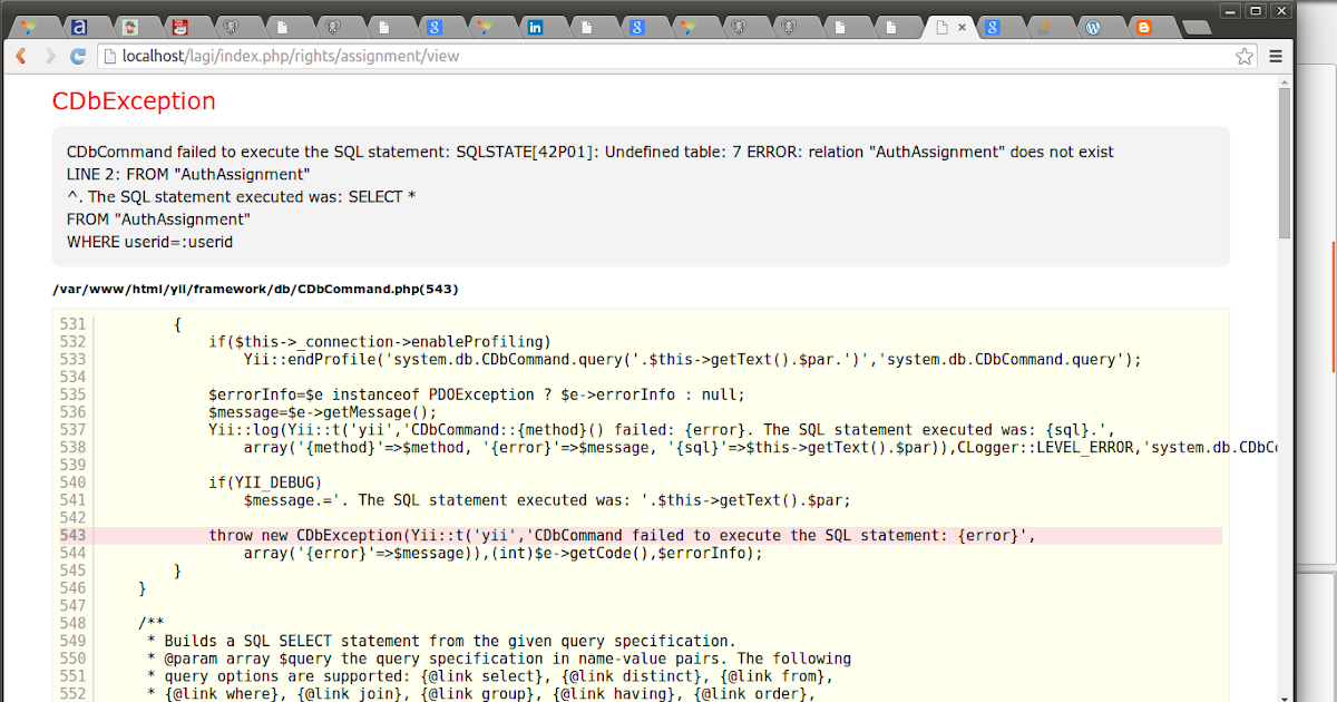 Undefined table. Undefined table