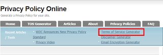 Bagaimana Cara Membuat TOS di Blog websiteprivacyonline