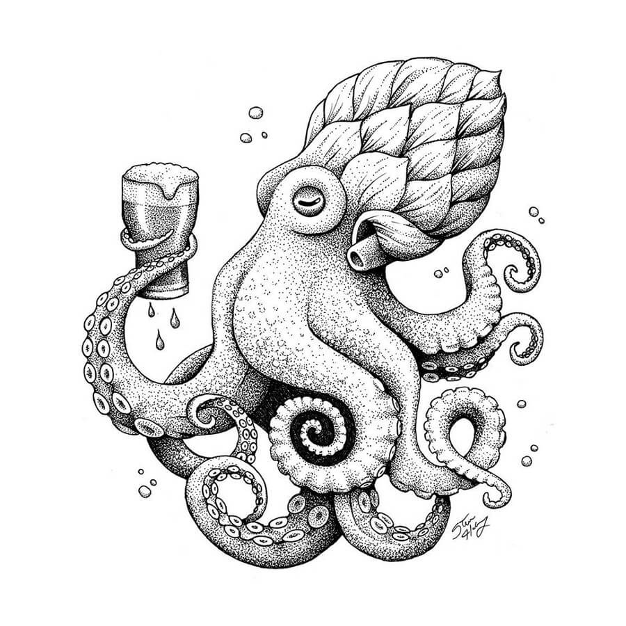 09-Octopus-Social-Drinking-Steve-Habersang-www-designstack-co