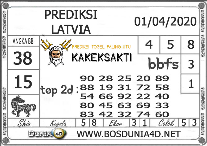 Prediksi Togel LATVIA DUNIA4D 01 APRIL 2020