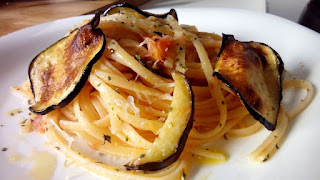 Spaghetti con Berenjenas Spaghetti con Berenjenas