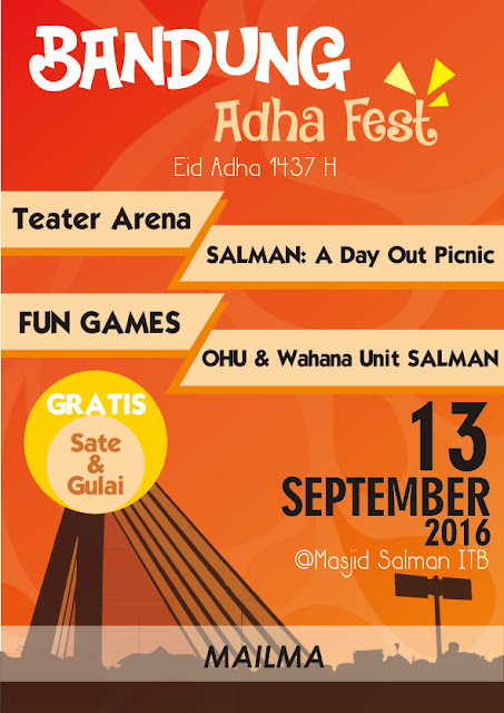 Poster: Bandung Adha Fest 1437 H