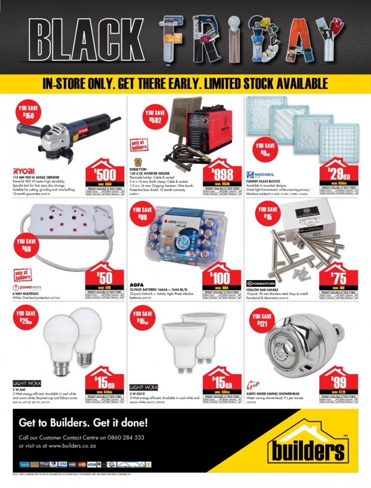 BlackFriday Builders Warehouse Black Friday 2017 deals [Price Revealed