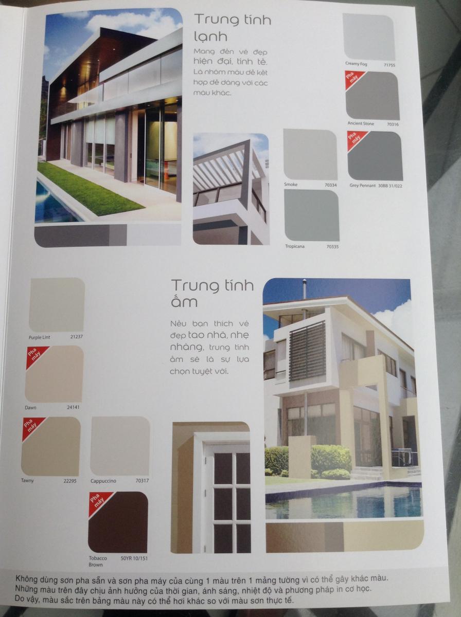 Bảng màu Dulux Weathershield 3