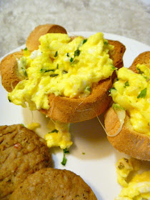 Herbed Scrambled Eggs in Toast Cups - Adorable presentation for any Brunch or Breakfast! - Slice of Southern