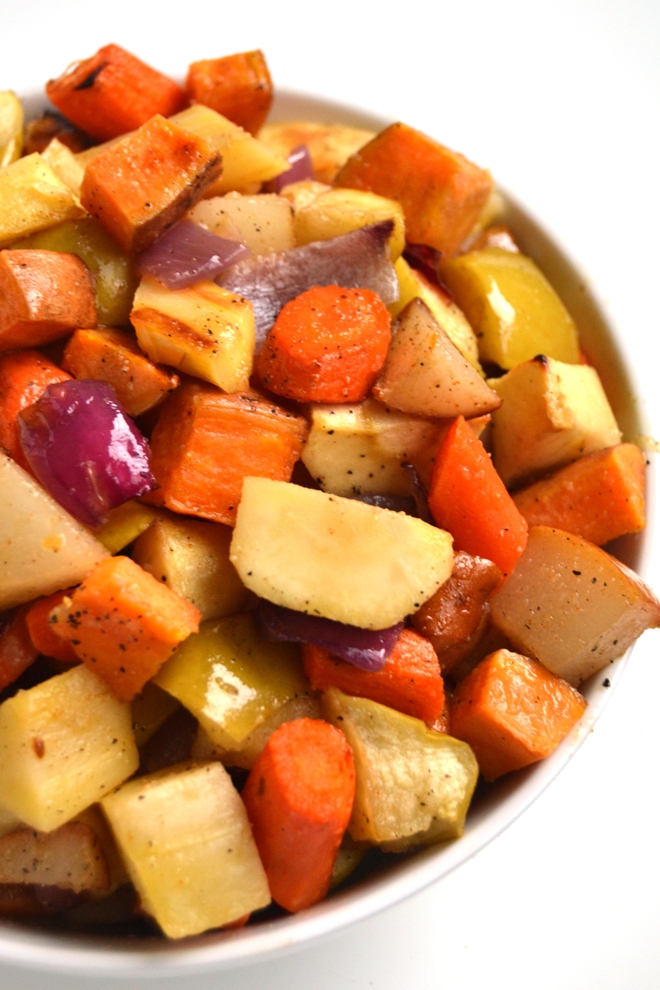 Roasted Root Vegetables with Spicy Balsamic Drizzle The Nutritionist Reviews