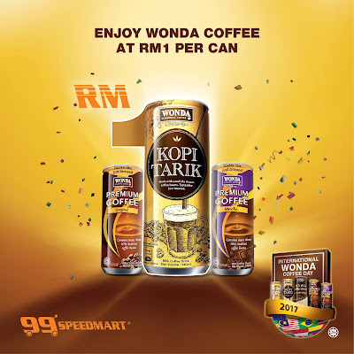 99 Speedmart WONDA Coffee RM1 Discount Promo