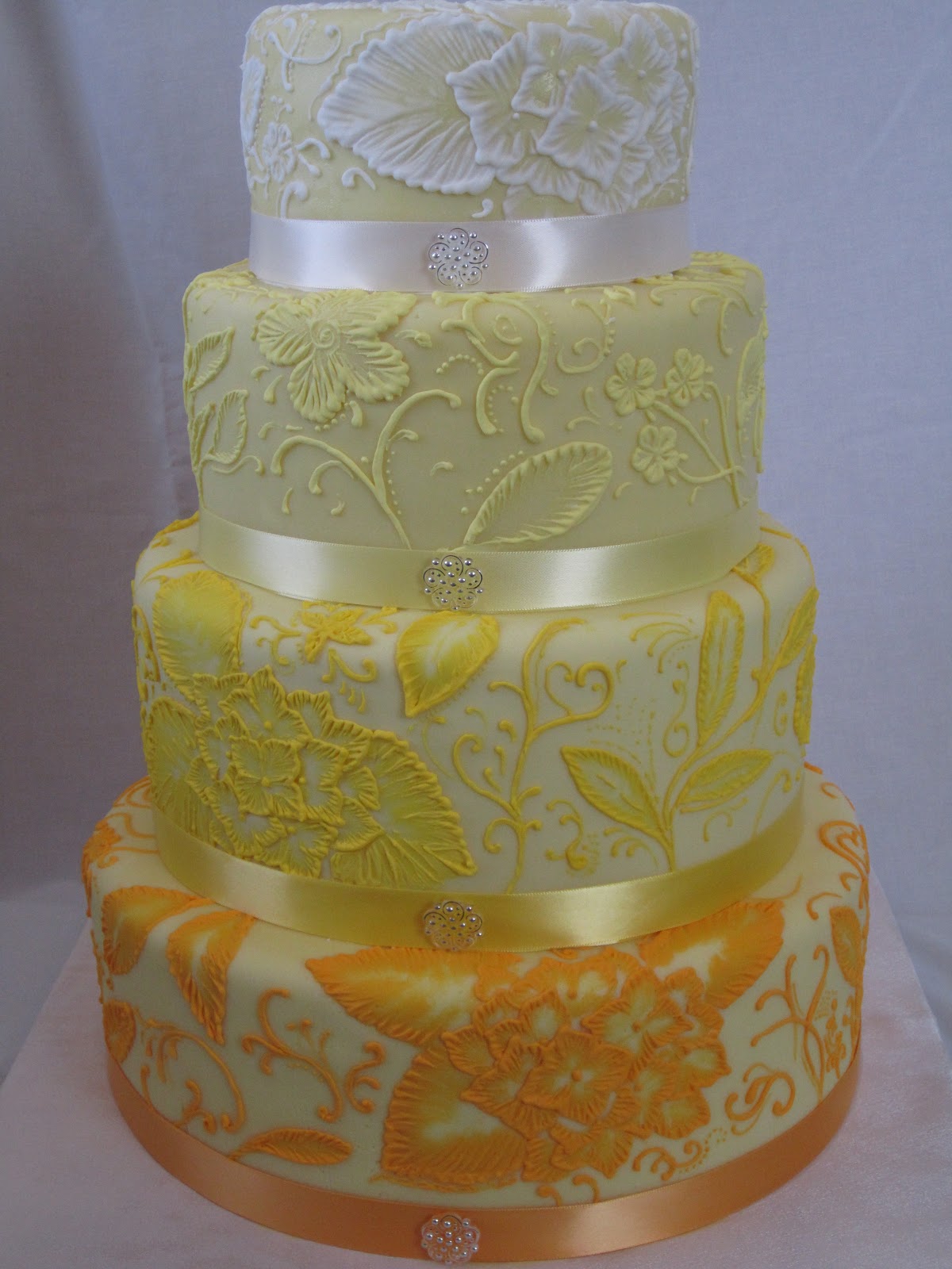 Cakes by Jessica Yellow Wedding Cake