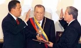 Chávez siendo juramentado 1999