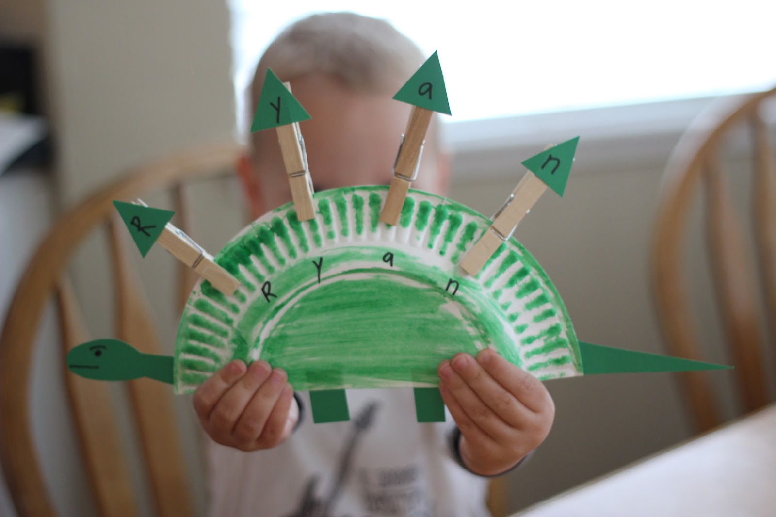 Toddler Approved!: Paper Plate Dinosaur Name Craft
