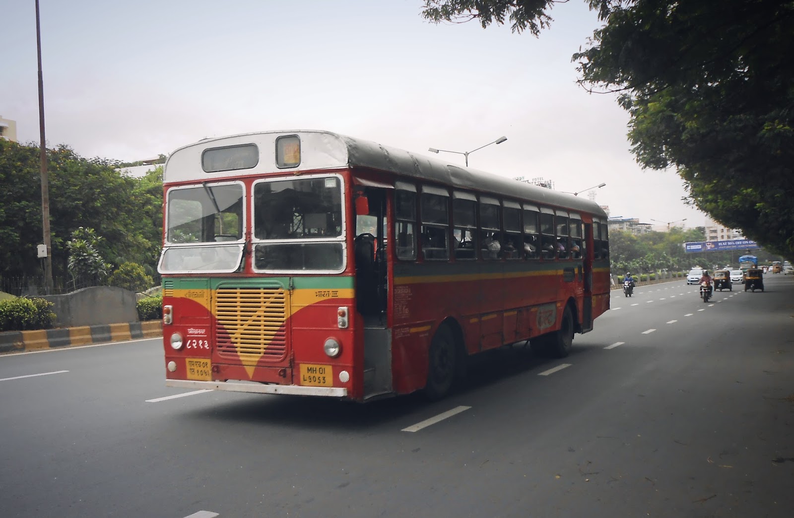 India's Transportation BEST's Ashok Leyland CNG bus and Ashok Leyland