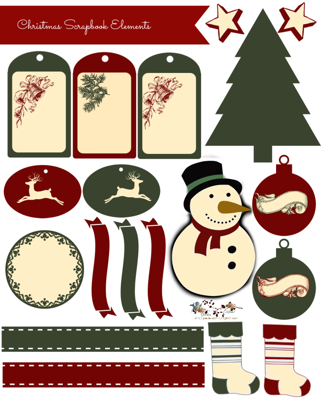 glenda’s World : Christmas Scrapbook Elements