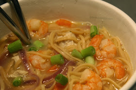 Pork and Noodle Broth with Prawns