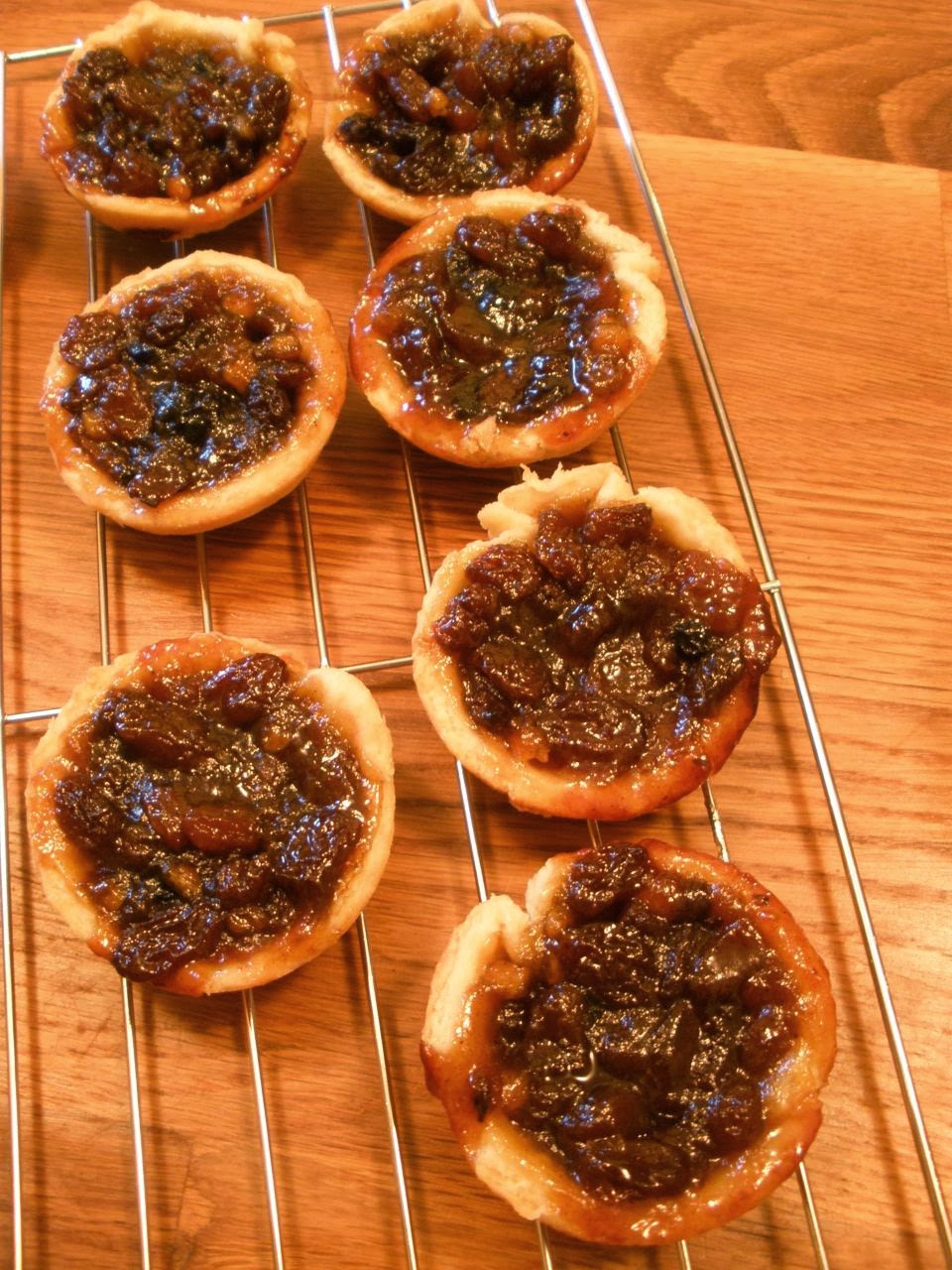the half cut cook Rum and Raisin Mincemeat Pies