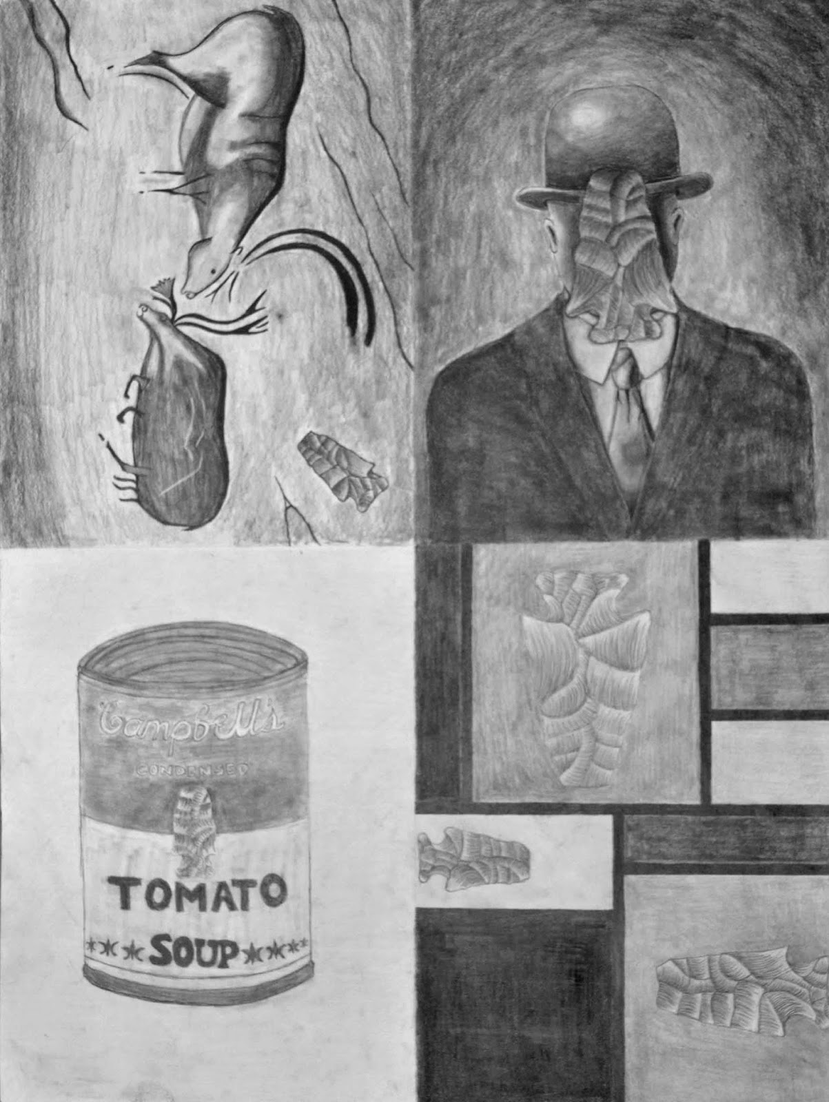 Drawing 101 & 102 Examples of Art History Drawings