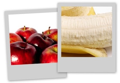 Apple and Banana Fruit Juice