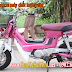 Sơn xe máy Honda Chaly màu hồng cực đẹp