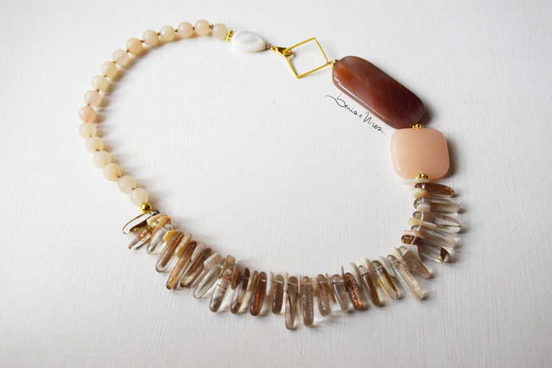 beads and wires collana quarzo rosa beads and wires collana quarzo rosa
