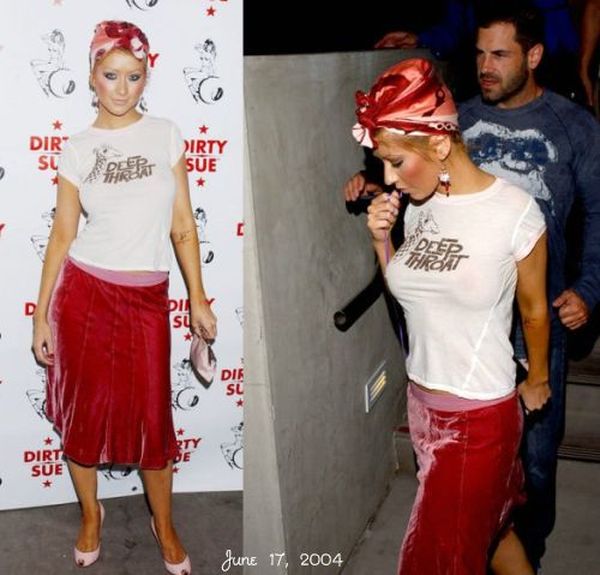 Deep throat giraffe shirt as worn by Christina Aguilera. PYGear.com Deep throat giraffe shirt as worn by Christina Aguilera. PYGear.com