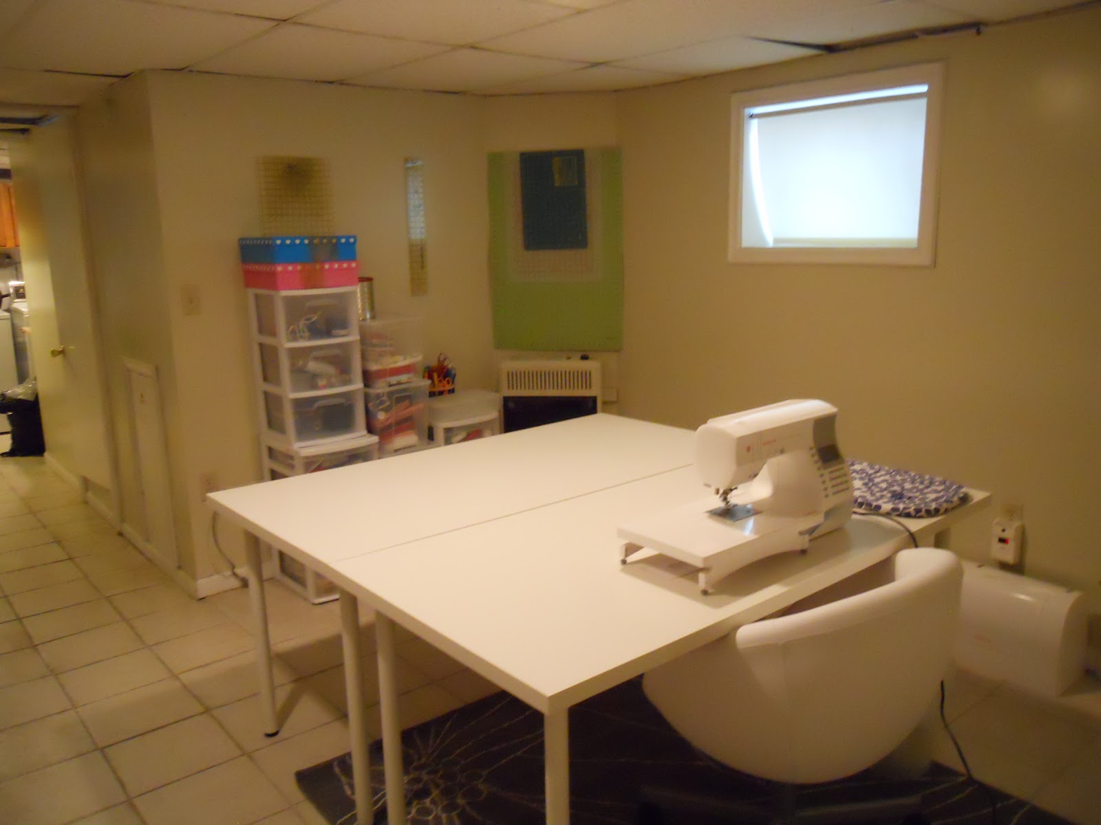 Sew at Home Mummy My Sewing Area Before and After