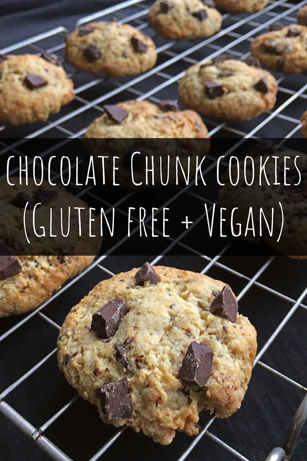 Chocolate Chunk Cookies (Gluten Free + Vegan) Susiechef