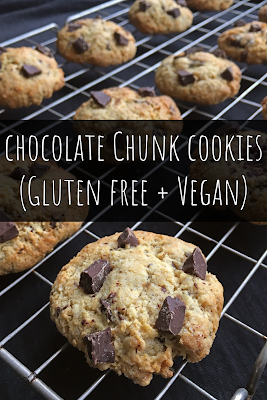 Chocolate Chunk Cookies (Gluten Free + Vegan)