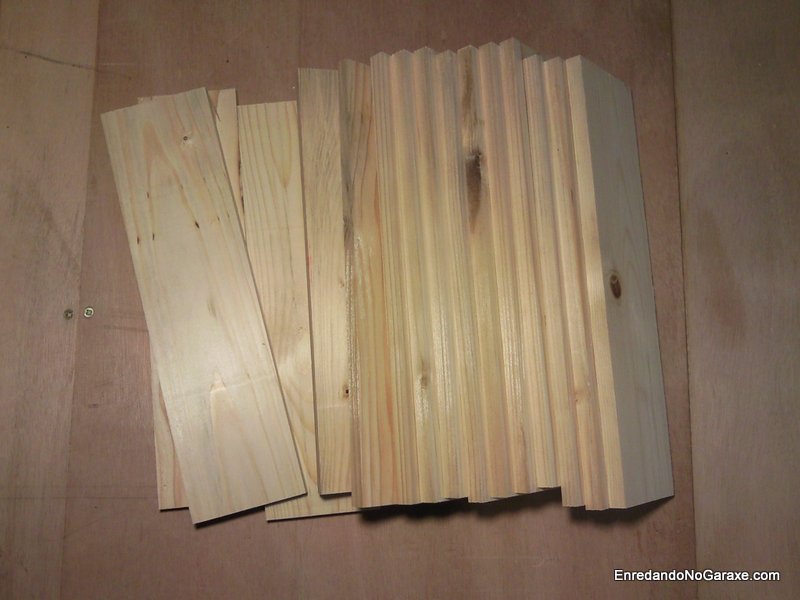 Madera de palet cepillada, parece madera nueva. enredandonogaraxe.com