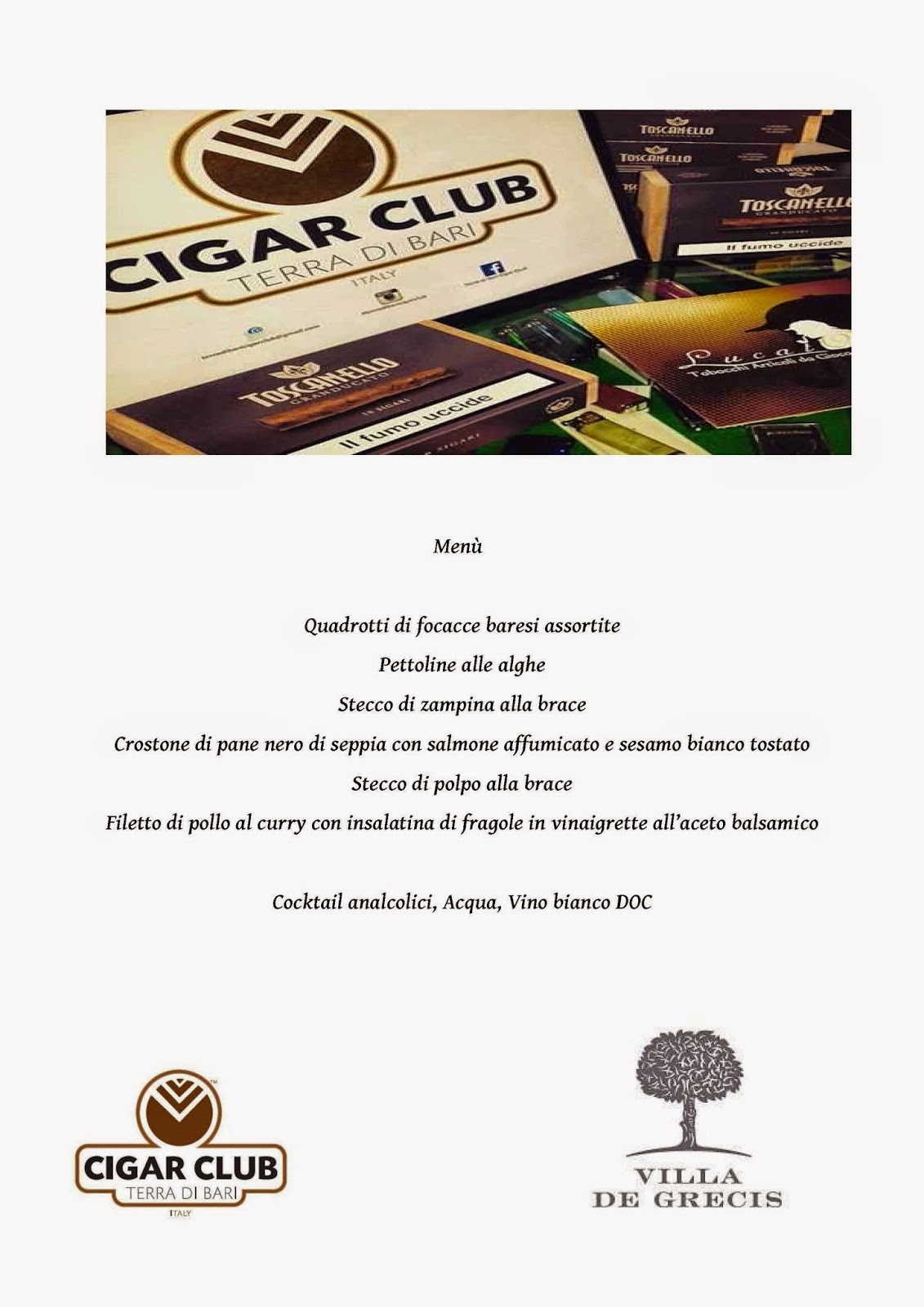 evento toscanello granducato menu