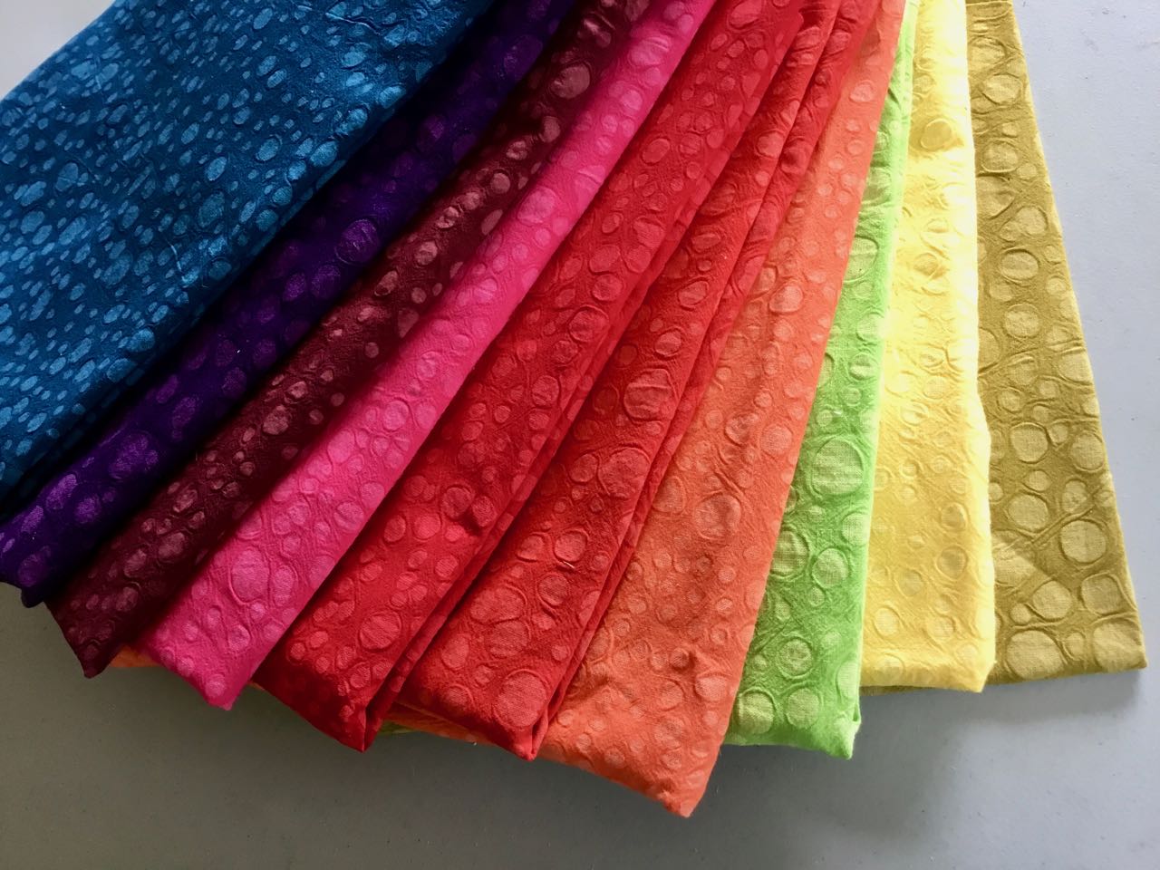 Fiber Antics by Veronica Applique with Cotton Embossed fabrics