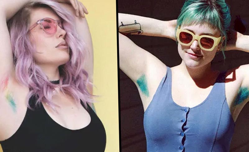 "Unicorn Armpit Hair" Is the Best Beauty Trend of 2019 So Far "Unicorn Armpit Hair" Is the Best Beauty Trend of 2019 So Far