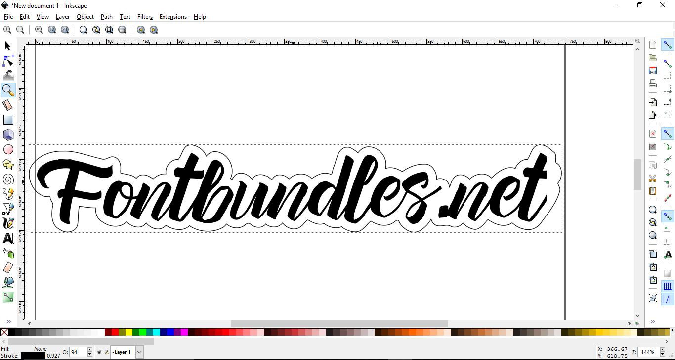 How to create an offset in Inkscape. | Design Bundles