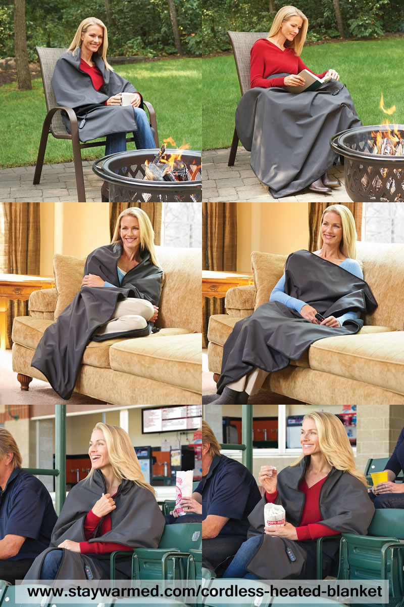 Portable Battery Operated Heated Blanket Heated Clothing