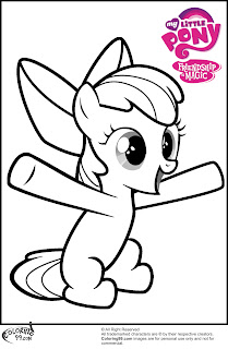 mlp apple bloom coloring pages