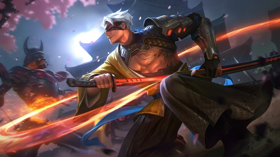 Samurai, Blind, Warrior, Katana, Fantasy, 4K, #4.611