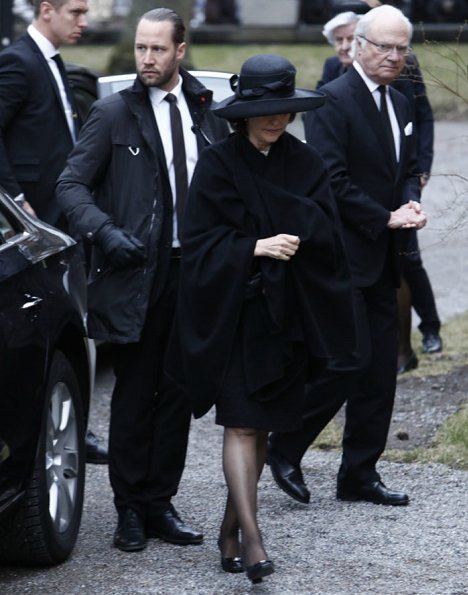 Swedish Royals attend funeral service for Carl Adam Lewenhaupt