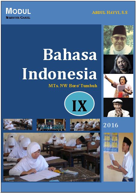 Download Modul Bahasa Indonesia Kelas IX Semester Ganjil ~ basindon