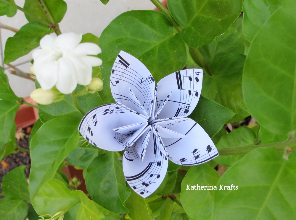 NEW ORIGAMI JASMINE FLOWER INSTRUCTIONS Origami