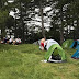 Belgian youth in camping at Qafë - Shtamë National Park