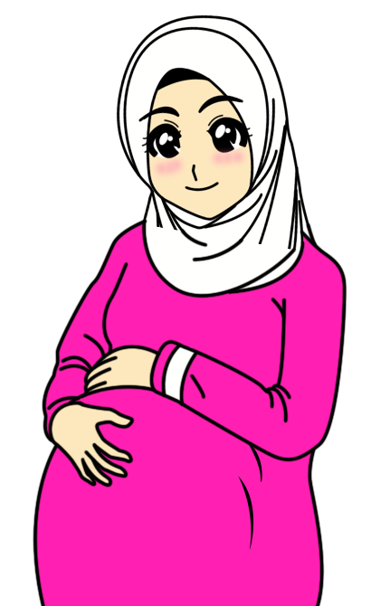 Gambar Cartoon Ibu Hamil Halloween Pin Kartun Comel Berunsur Islam